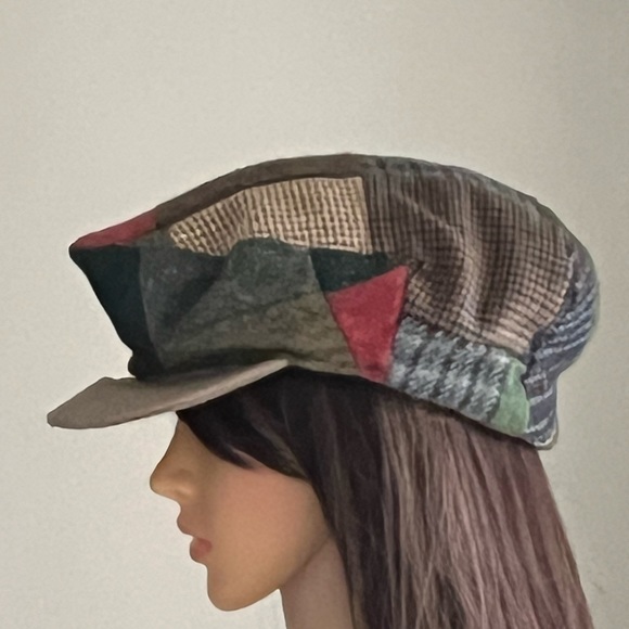 Shandon Other - Shandon Donegal Irish Patchwork Pure Wool Tweed Newsboy Cap Hat Headwear 7 3/8